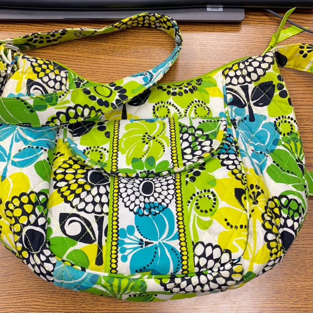 Vera Bradley green crossbody bag